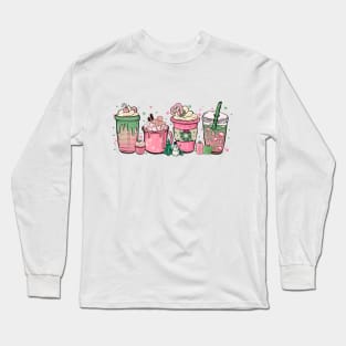 Christmas Chocolate Coffee Long Sleeve T-Shirt